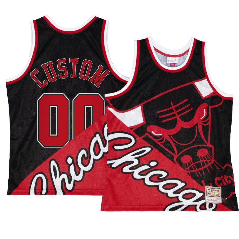 custom men tank top big face 5.0 red black