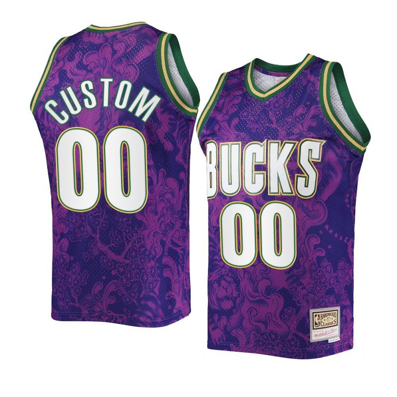 custom purple lunar new year jersey