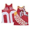 custom rockets jersey big face red 1971 original logo men's