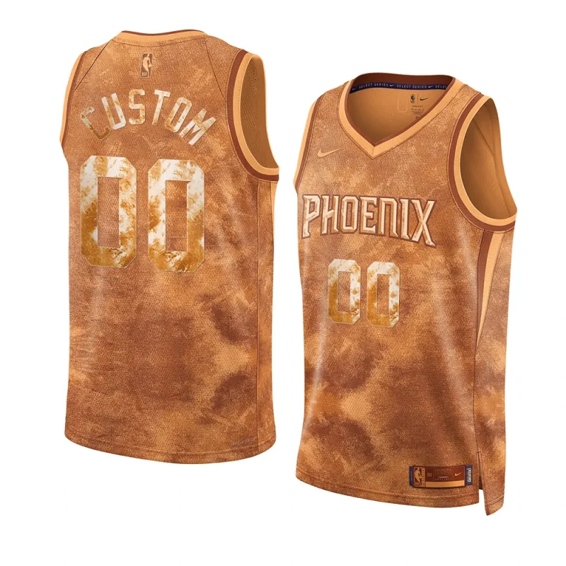 custom suns 2023 select series camojersey brown