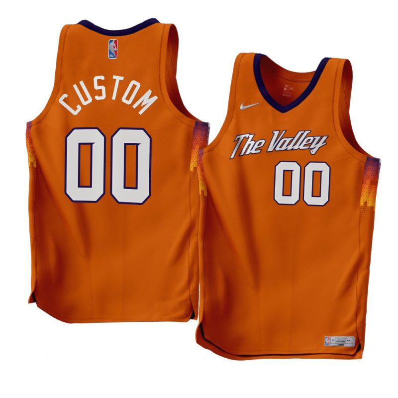 custom sunsjersey 2022 23earned edition orange