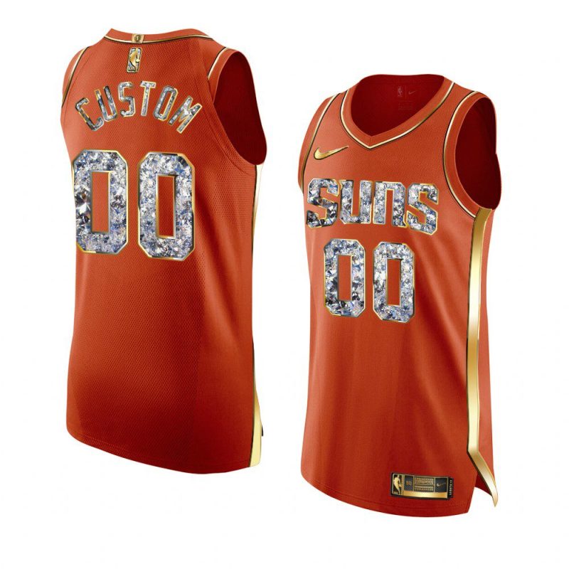 custom sunsjersey 2022 nba playoffs orange