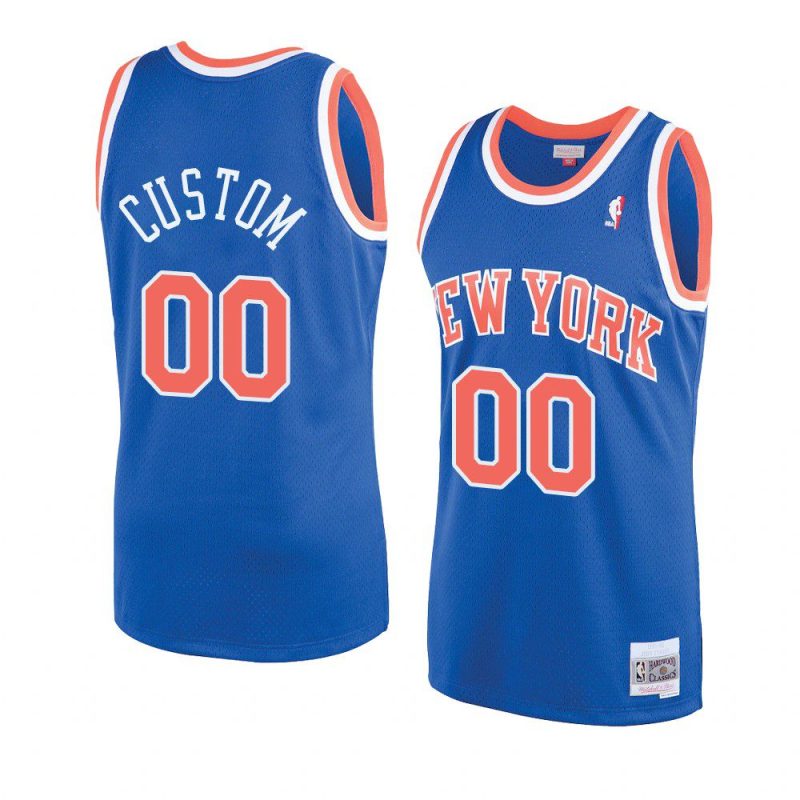 custom swingman player hardwood classics jersey blue