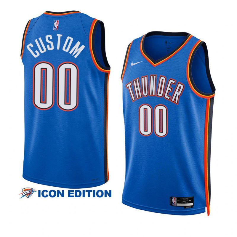 custom thunderjersey 2022 23icon edition blueswingman