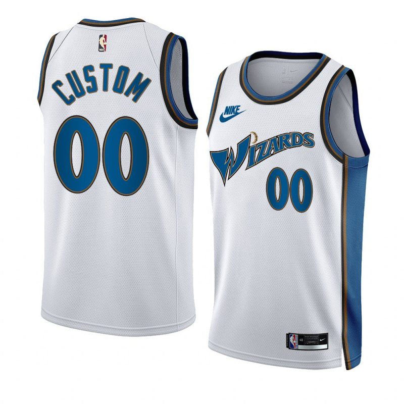 custom wizardsjersey 2022 23classic edition white