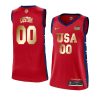 custom women's jersey tokyo olympics champions red 2021