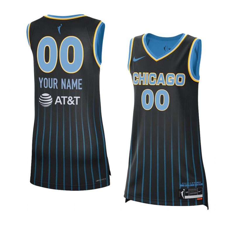 custom women jersey explorer edition black wnba 2021