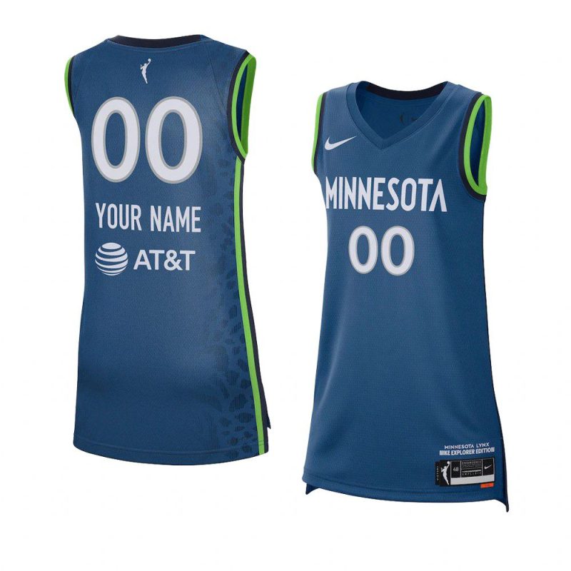 custom women jersey explorer edition blue wnba 2021