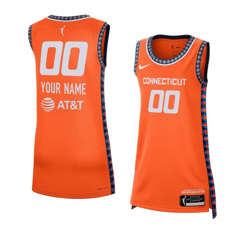 custom women jersey explorer edition orange wnba 2021