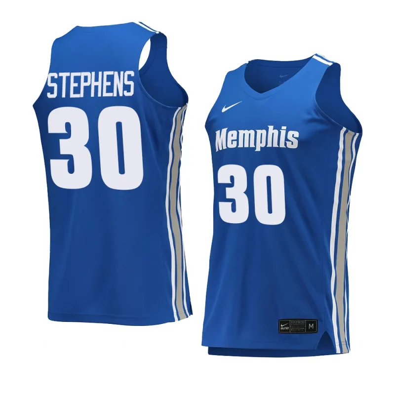 d.j. stephens replica jersey college basketball royal