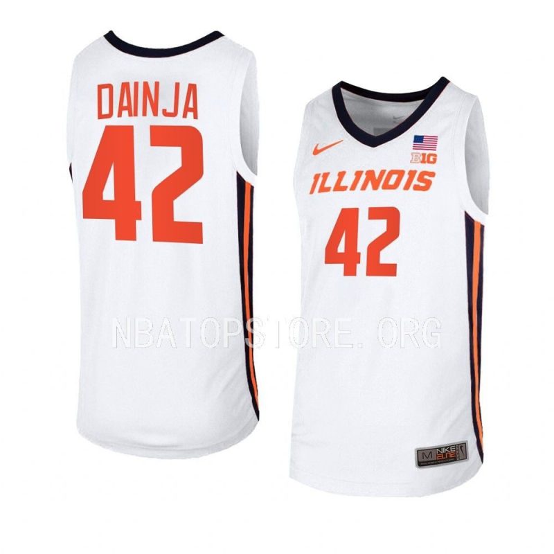 dain dainja basketball jersey home white 2022 23