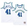 dallas mavericks dirk nowitzki white hardwood classics jersey