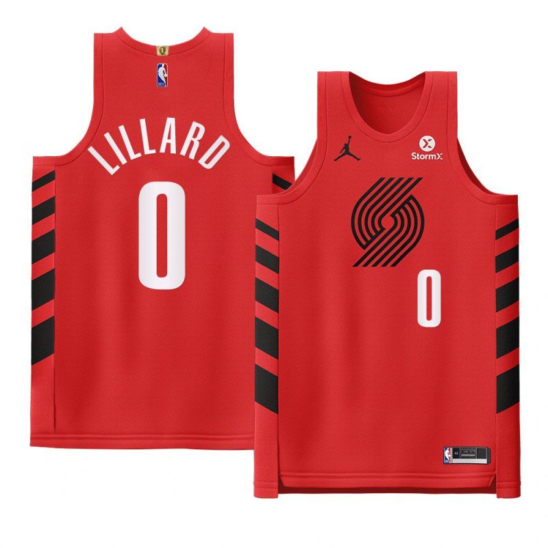 damian lillard 2022 23blazers jersey statement editionauthentic red