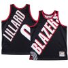 damian lillard black big face jersey