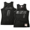 damian lillard black throwback tonal jersey