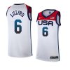 damian lillard tokyo olympics jersey basketball white 2021