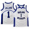 damian lillard white high school basketball jersey