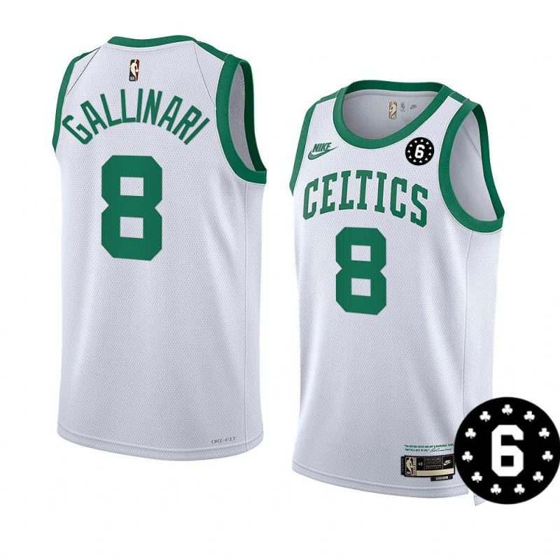 danilo gallinari men forever no.6 patch jersey classic white