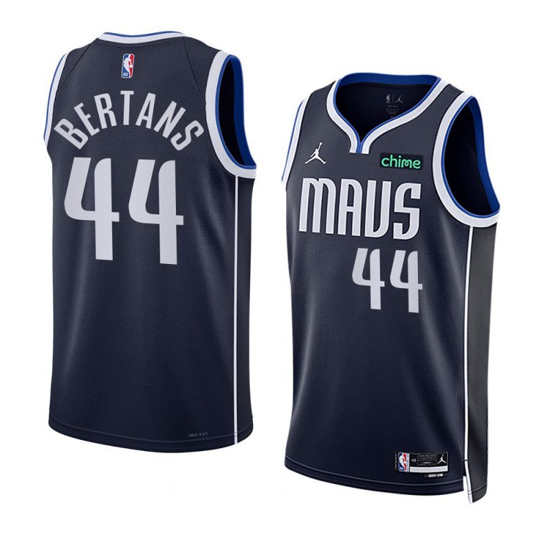 davis bertans mavericksjersey 2022 23statement edition navy