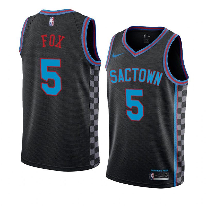 de'aaron fox black city edition jersey