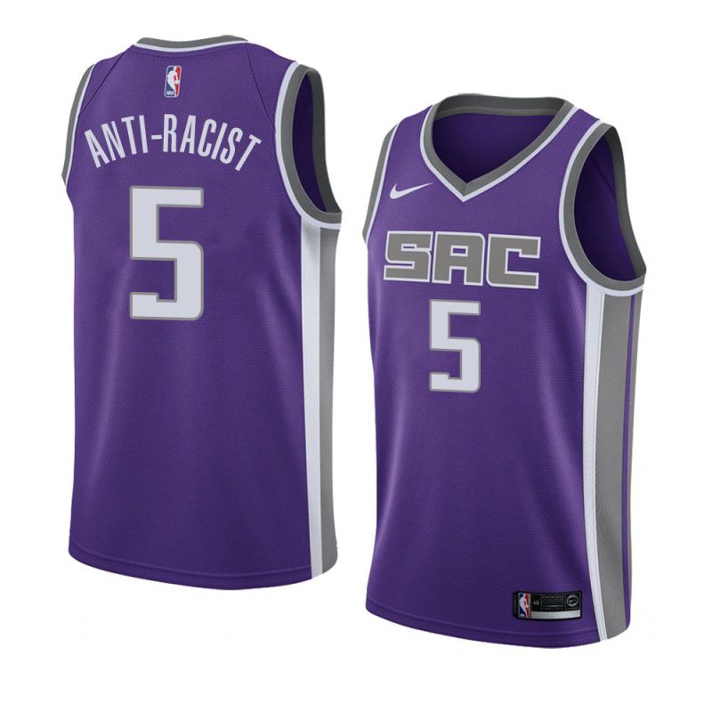 de'aaron fox purple icon jersey