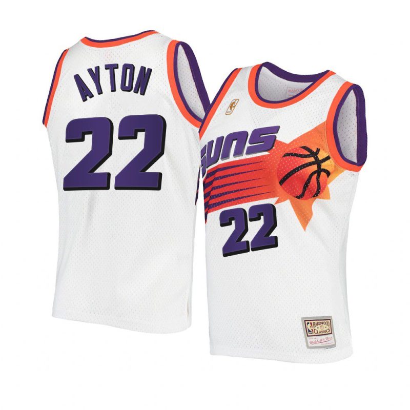 deandre ayton authentic hardwood classics jersey white