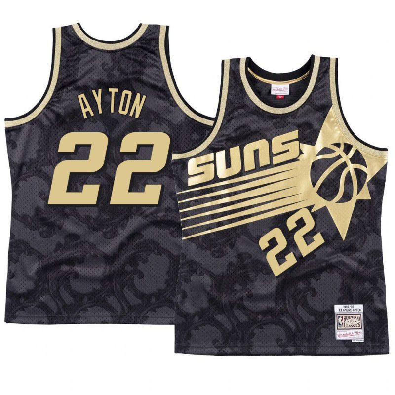 deandre ayton black black toile jersey