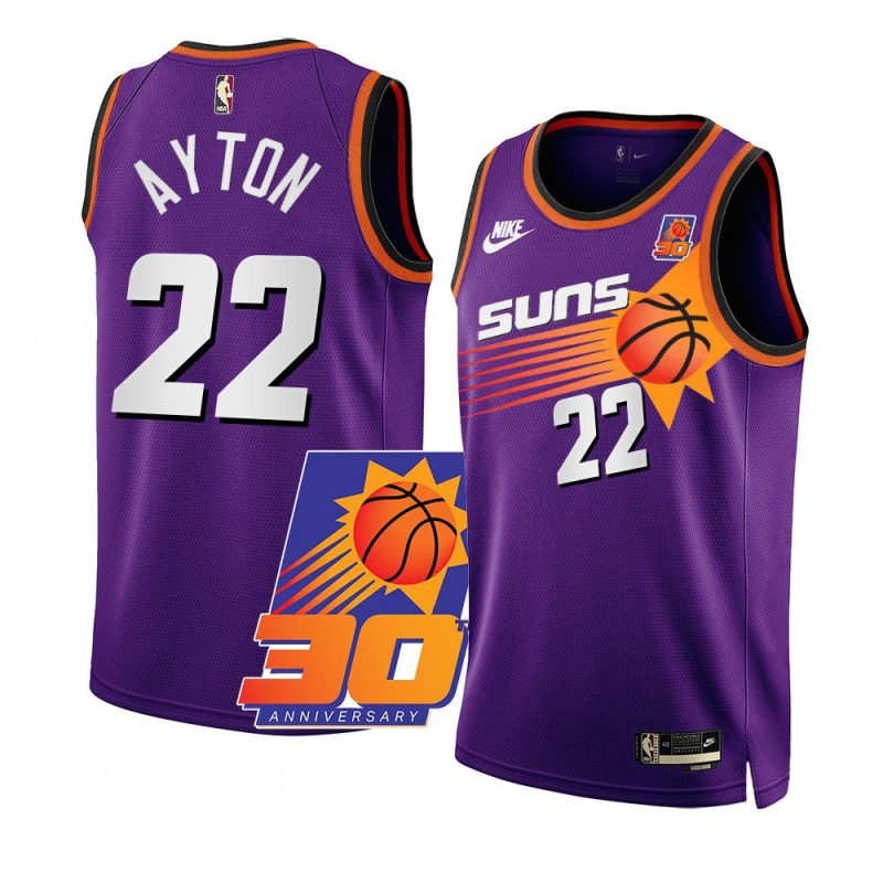 deandre ayton classic edition jersey 30th anniversary purple