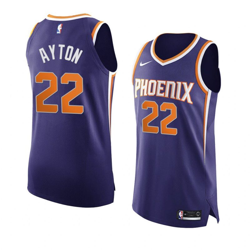 deandre ayton jersey icon authentic purple men