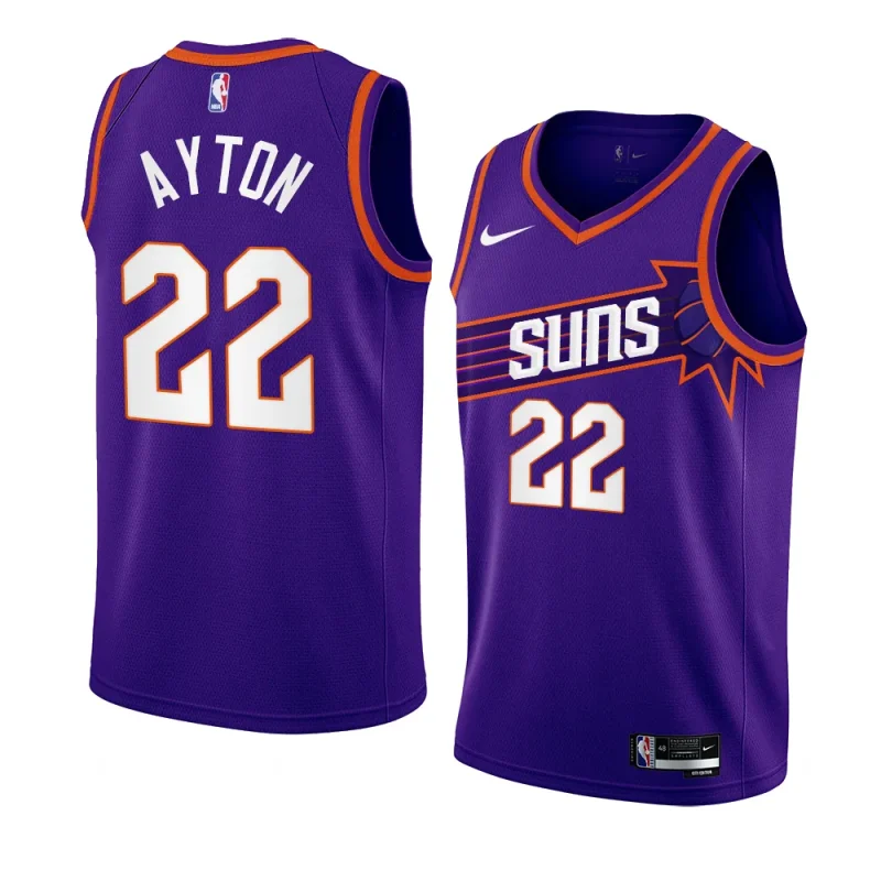 deandre ayton sunsjersey 2023 24icon edition purpleswingman