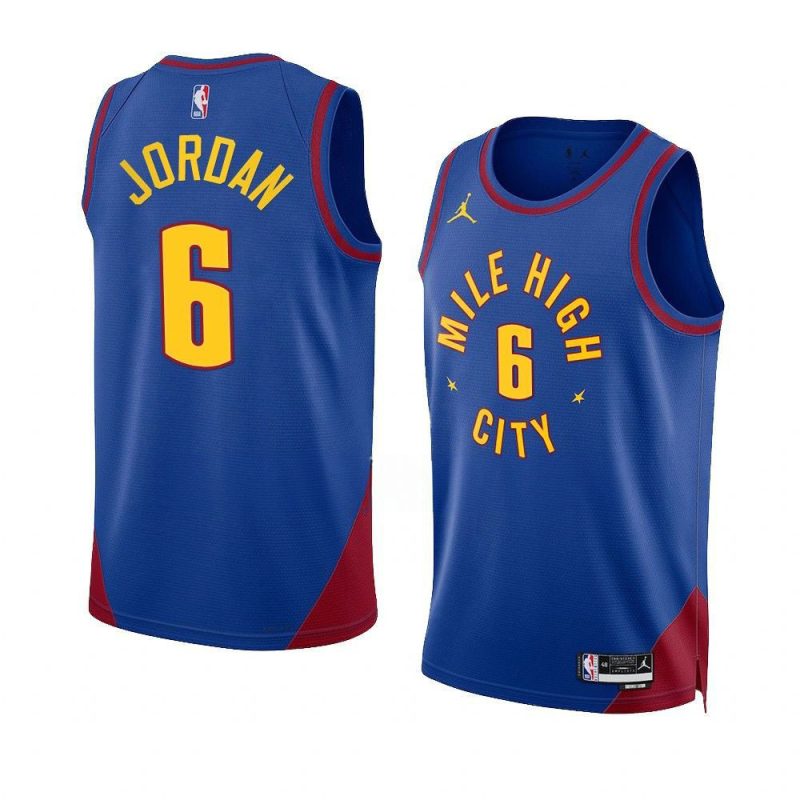 deandre jordan nuggetsjersey 2022 23statement edition blue