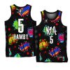 dearica hamby team walton all star black 2022 nba celebrity game jersey