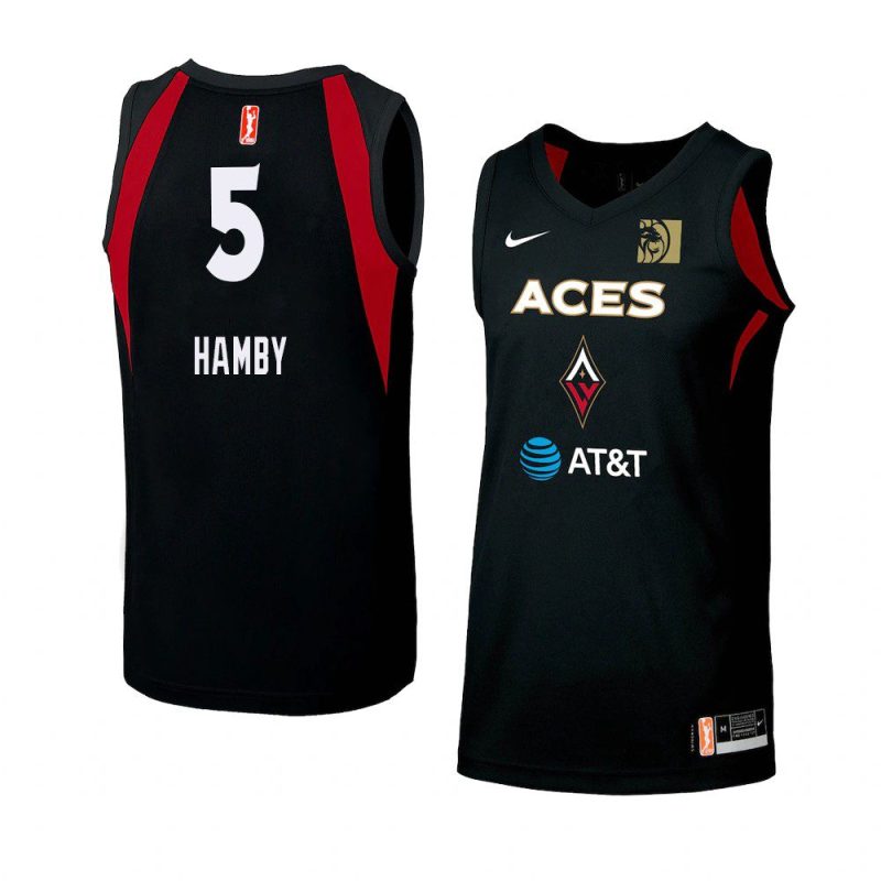 dearica hamby women's jersey swingman black 2021