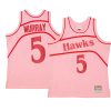 dejounte murray hardwood classics jersey space knit pink