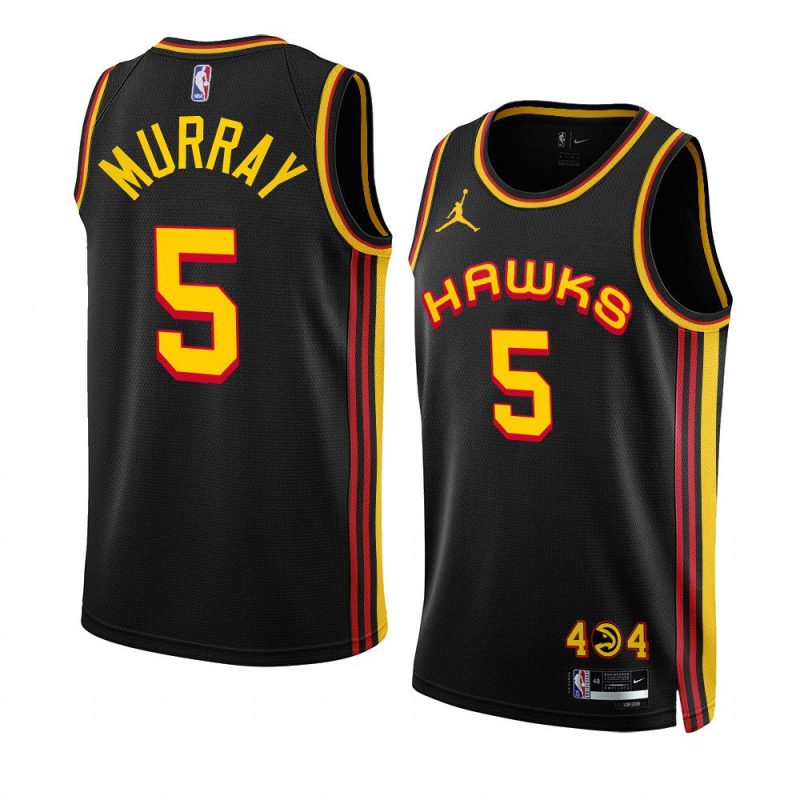 dejounte murray hawksjersey 2022 23statement edition black