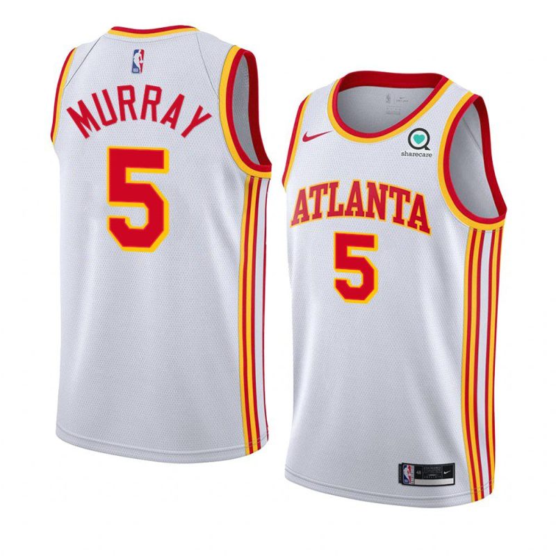 dejounte murray hawksjersey association edition white