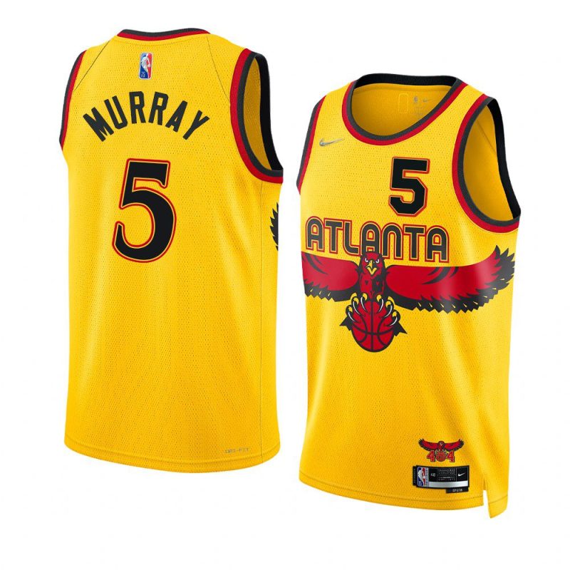 dejounte murray hawksjersey city edition gold