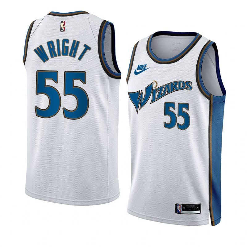 delon wright white classic edition jersey