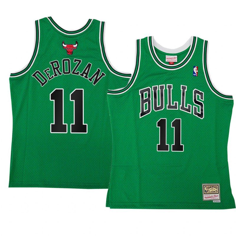 demar derozan jersey st patricks day green hwc swingman