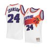 dennis johnson authentic hardwood classics jersey white