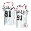 dennis rodman bulls jersey 1997 98 hardwood classics platinum 75th anniversary