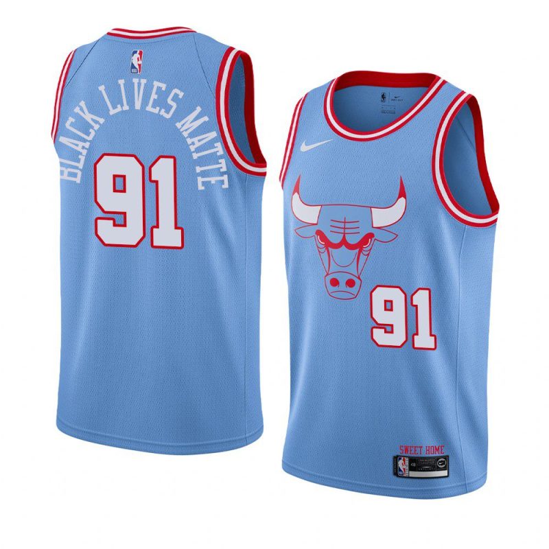 dennis rodman jersey city blue black lives matter