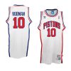 dennis rodman jersey throwback white men's