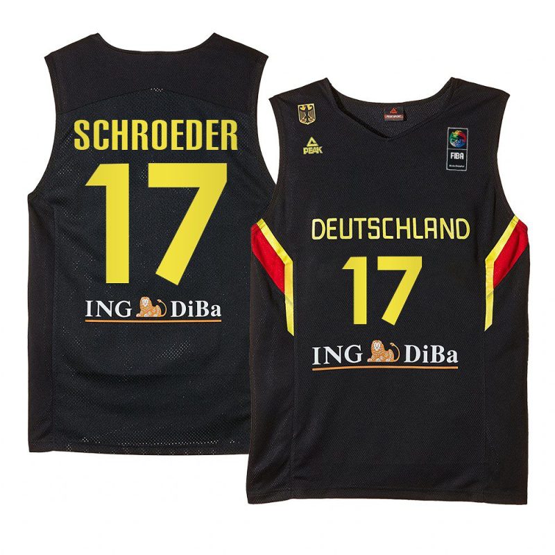 dennis schroder deutsche germany fiba world cup blackjersey black