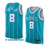 dennis smith jr. hornetsjersey 2022 23icon edition tealswingman