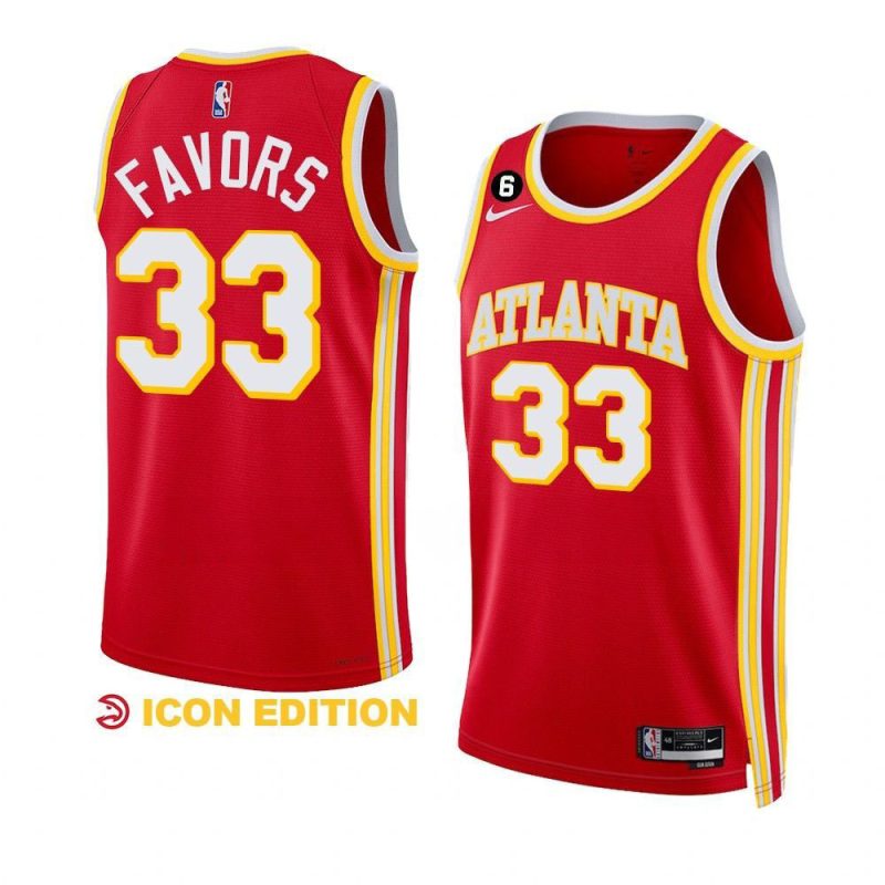 derrick favors hawksjersey icon edition redswingman 1