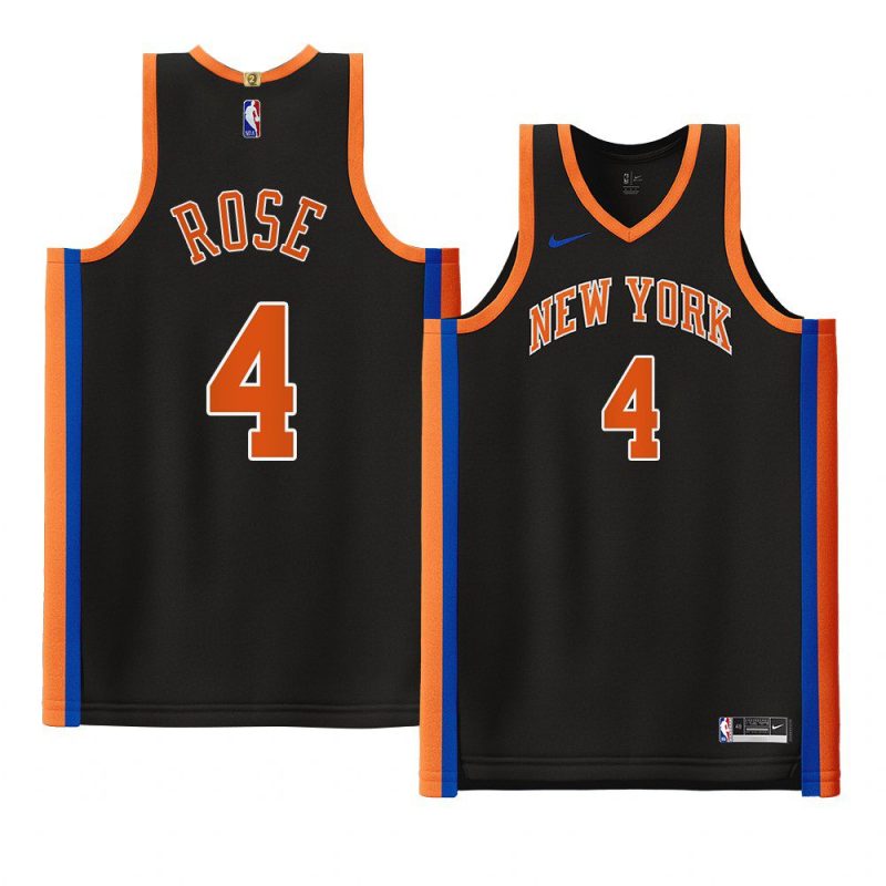 derrick rose 2022 23knicks jersey city editionauthentic black