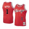 derrick rose authentic jersey hardwood classics red 1984 85