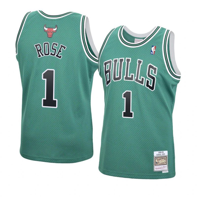 derrick rose jersey 2008 09 hardwood classics green