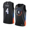 derrick rose jersey city edition black swingman player men's